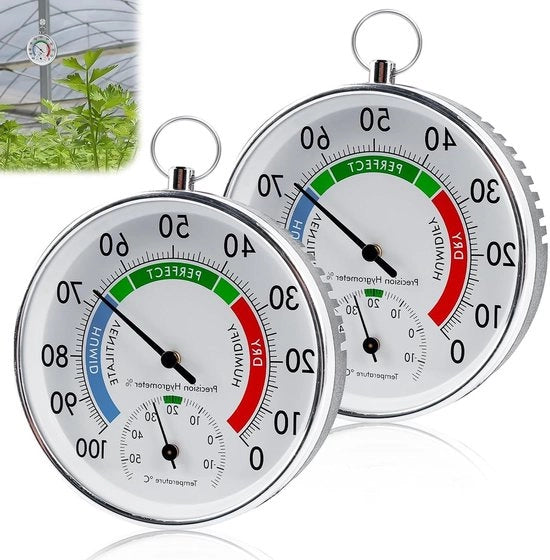Termometro e igrometro a parete per interni - set 2 in 1 - Controllo temperatura e umidità