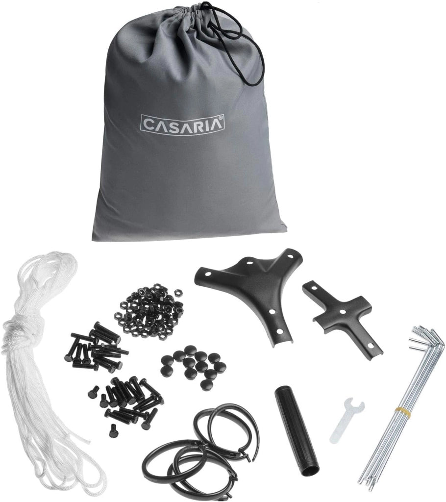 Gazebo Topas Padiglione 3x4m in Metallo Resistente Idrorepellente con Pannelli Laterali Tendone da Giardino Feste