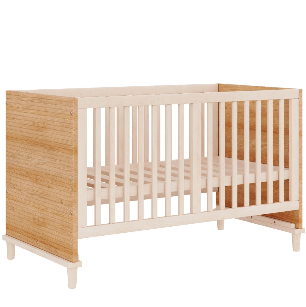 Lettino per bambini in legno con rete regolabile a 5 altezze