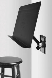 Supporto musicale per montaggio a parete - nero - 5601 con braccio regolabile