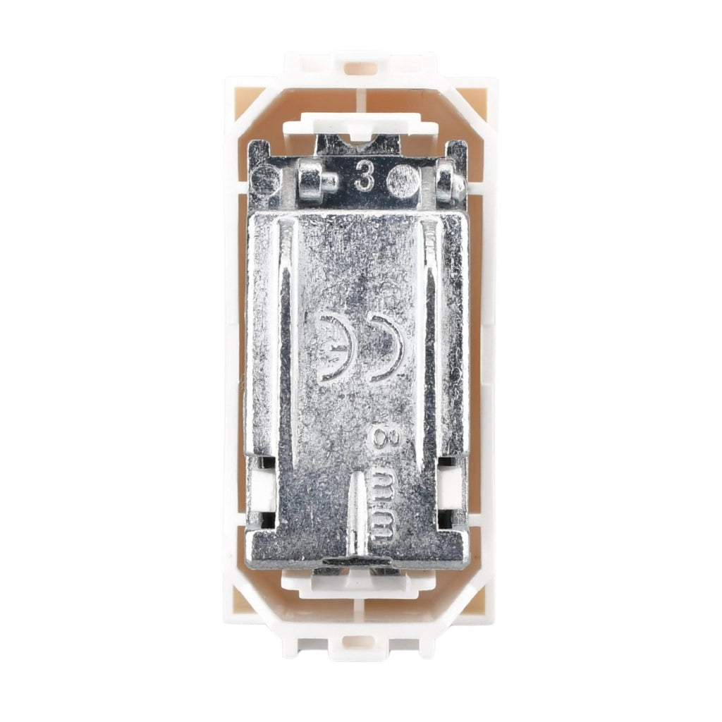 Connettore Presa TV Passante Maschio MBL Bianco 1M Compatibile Bticino Living Light BLB2253