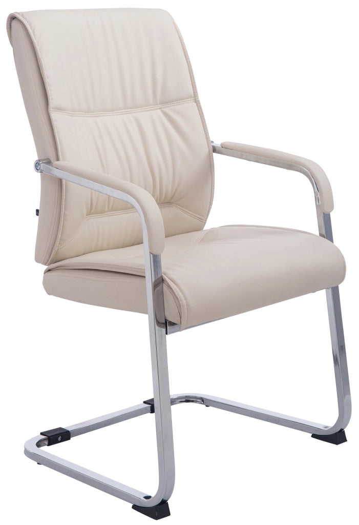 Sedia XL Anubis in similpelle crema