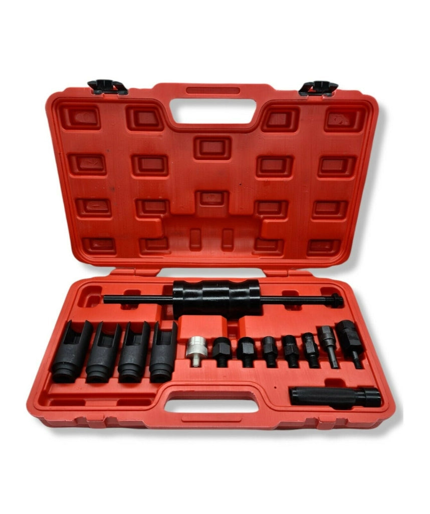 Kit estrattore iniettori motore diesel 14 pz universale con martello scorrevole