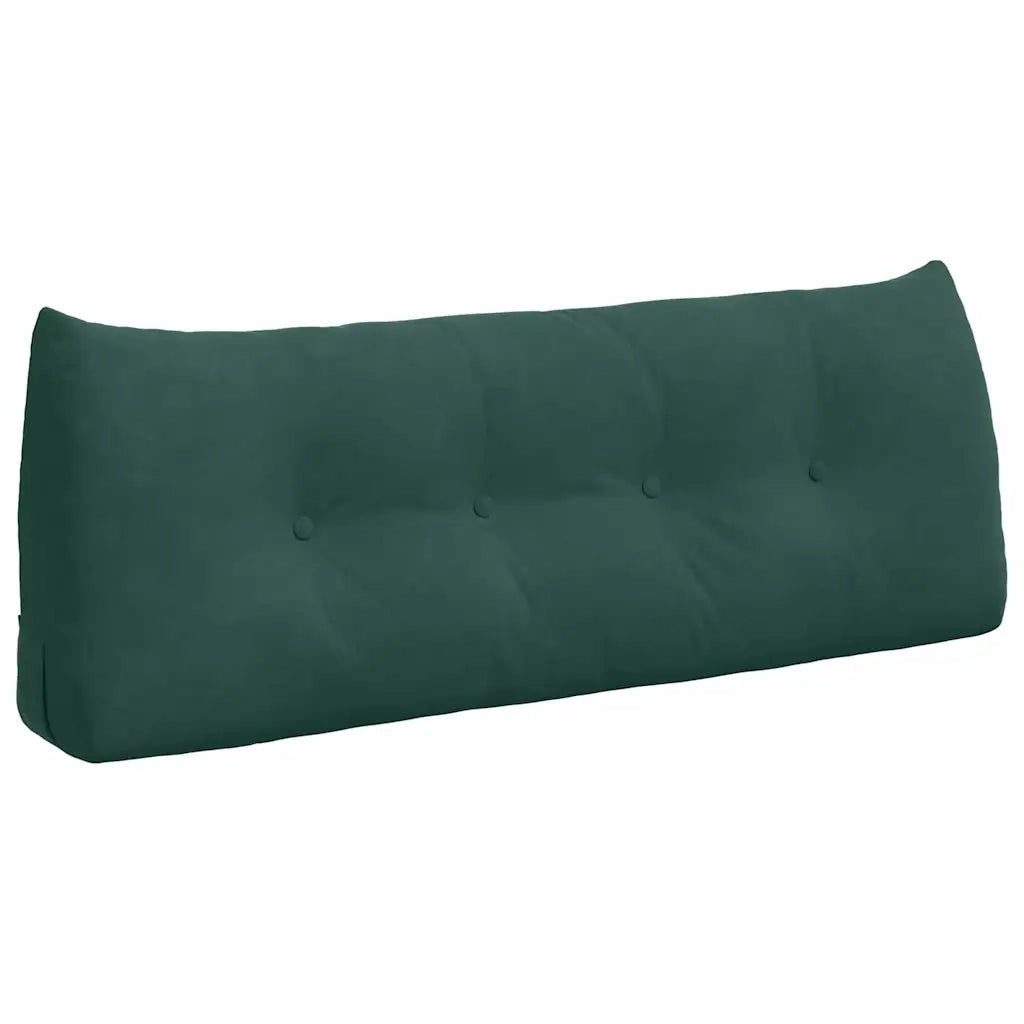 Cuscino per Schiena Verde Scuro 120 x 24 x 50 cm Velluto