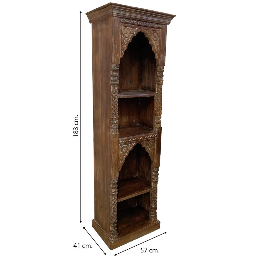 Libreria in legno artigianale, 57x41x183h cm