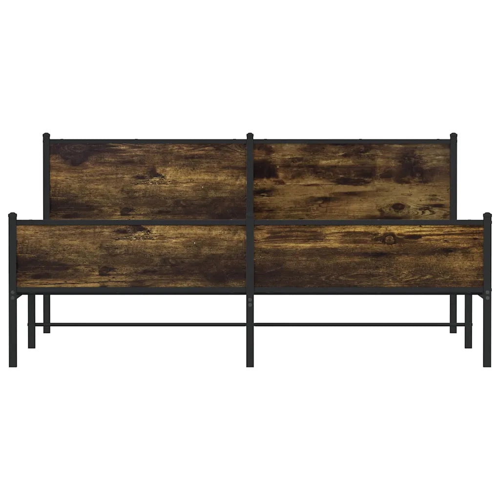 Giroletto senza Materaso in Metallo Rovere Fumo 183x213 cm