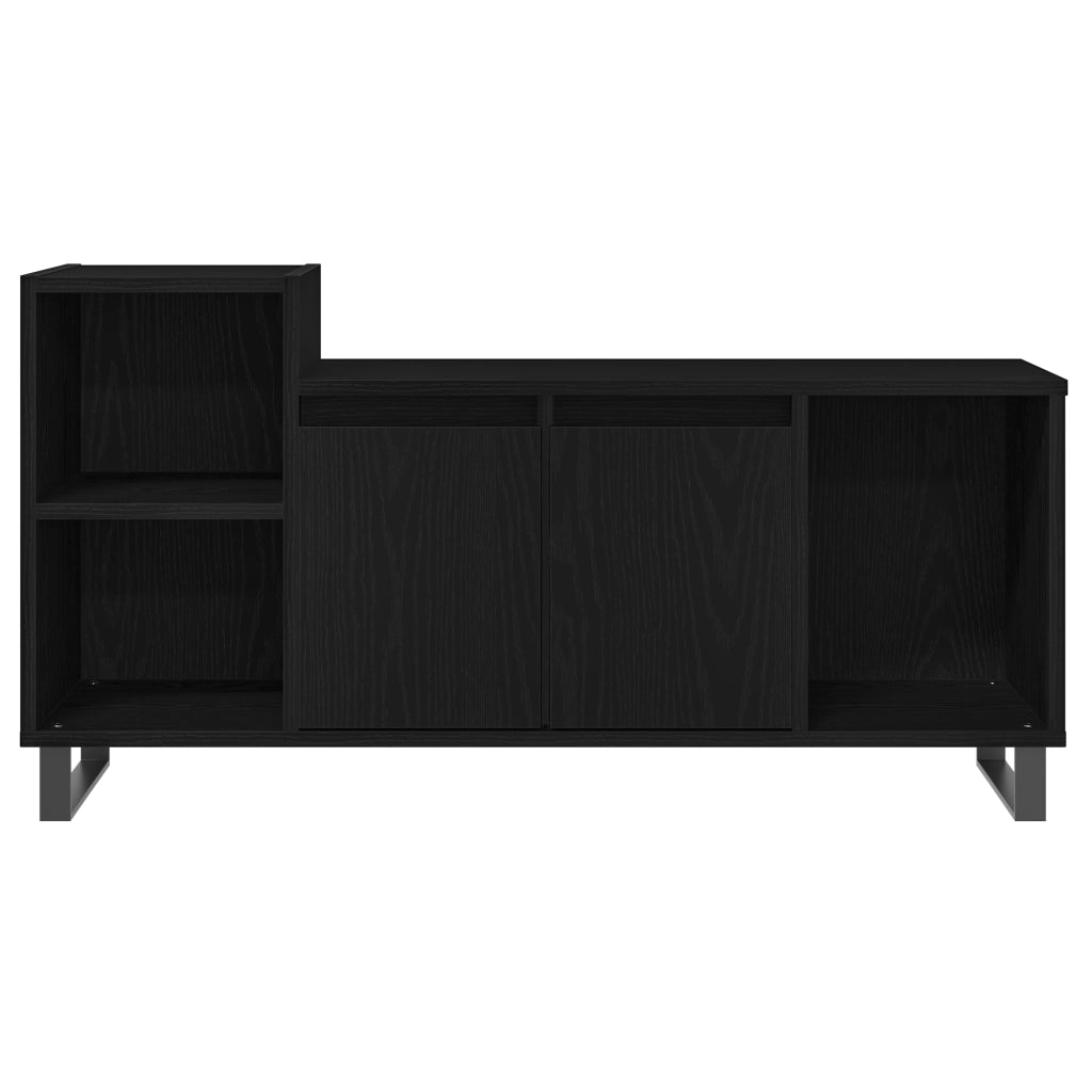 Mobile TV  Nero Rovere 100x35x55 cm Legno ingegnerizzato