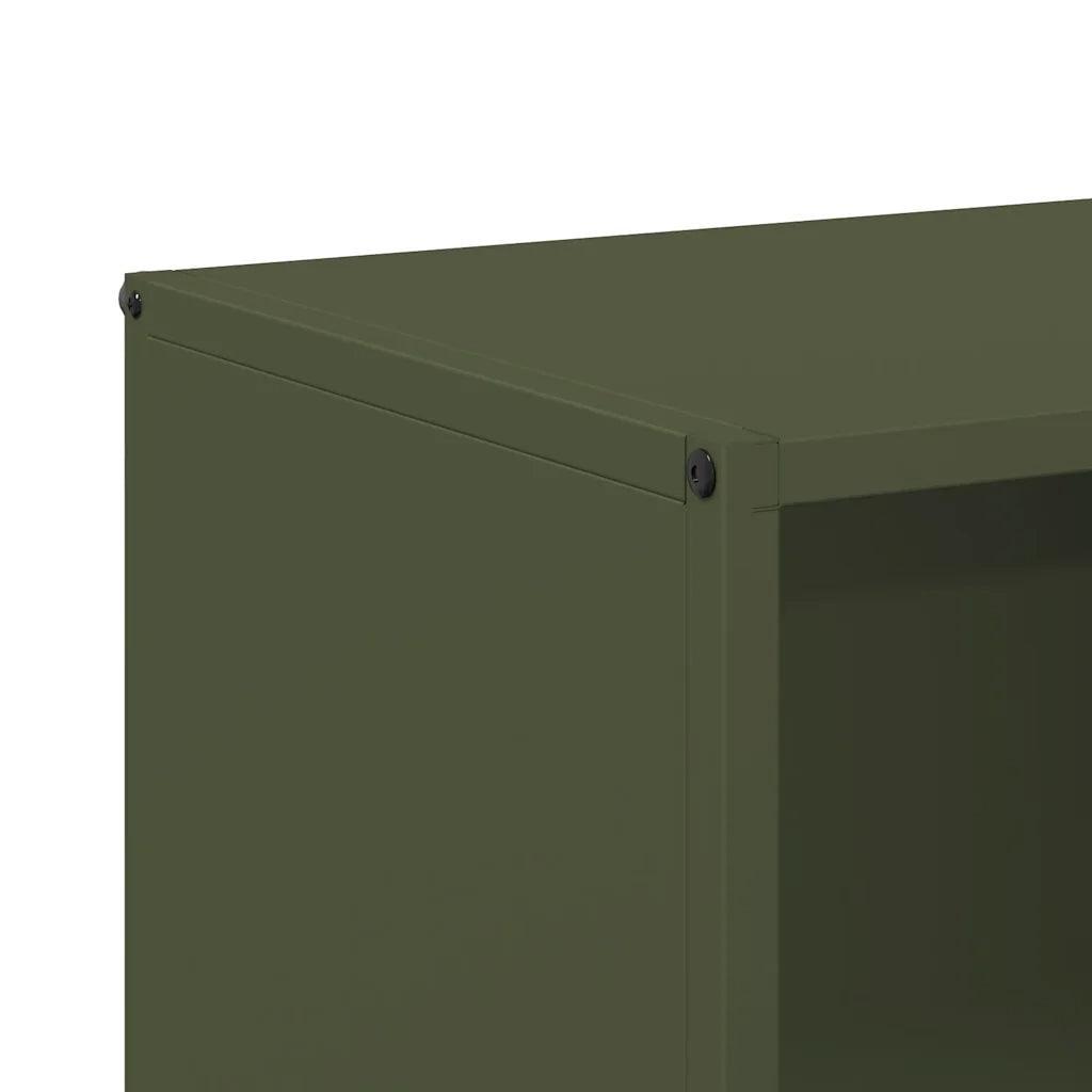 Rastrelliera per Legna da Ardere Verde Oliva 40x30x75 cm CFW8875387