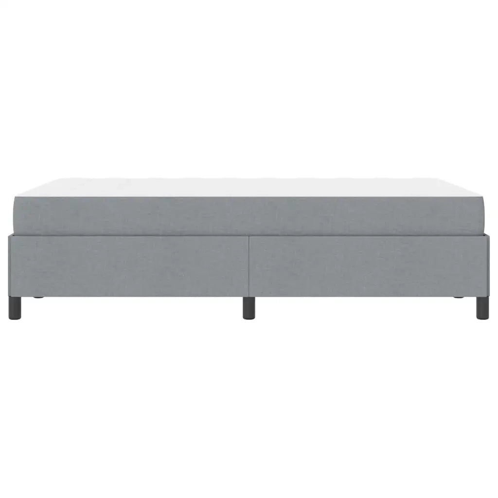 Letto a molle Grigio chiaro 120 x 190 cm Tessuto 3398843