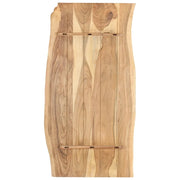 Piano del Tavolo in Legno Massello di Acacia 118x(50-60)x2,5 cm 286333