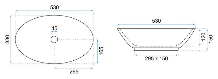 Lavabo Da Appoggio Rea Pamela Black Marble Shiny