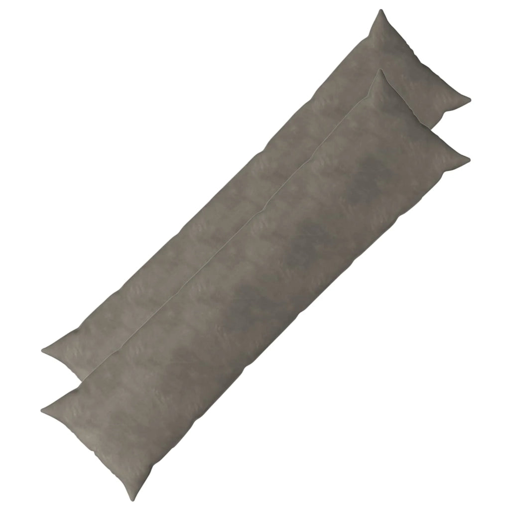 Federa 2 pcs HEERLEN Grigio Chiaro 40 x 145 cm Velluto 908826