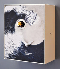 Orologio a Cucù da Parete 16,5x20x10cm Pirondini Italia D'Apres Hokusai