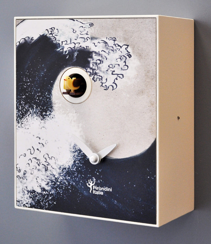 Orologio a Cucù da Parete 16,5x20x10cm Pirondini Italia D'Apres Hokusai