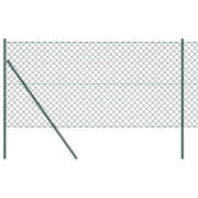 Palo della recinzione | Pannello per recinzione Verde 10 x 1,5 m (maglia 60 x 60 mm)