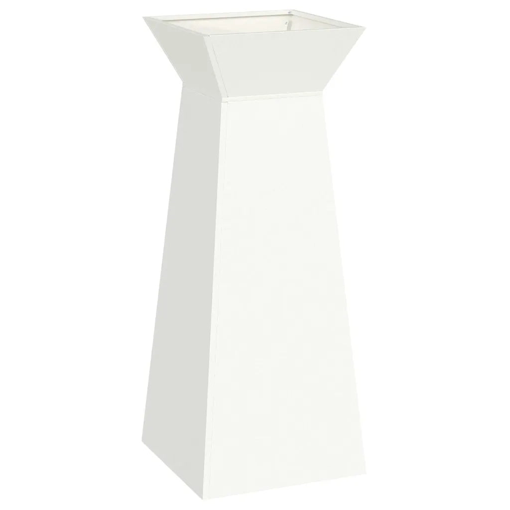 Vaso a Pilastro Bianco 40 x 40 x 100 cm 873854