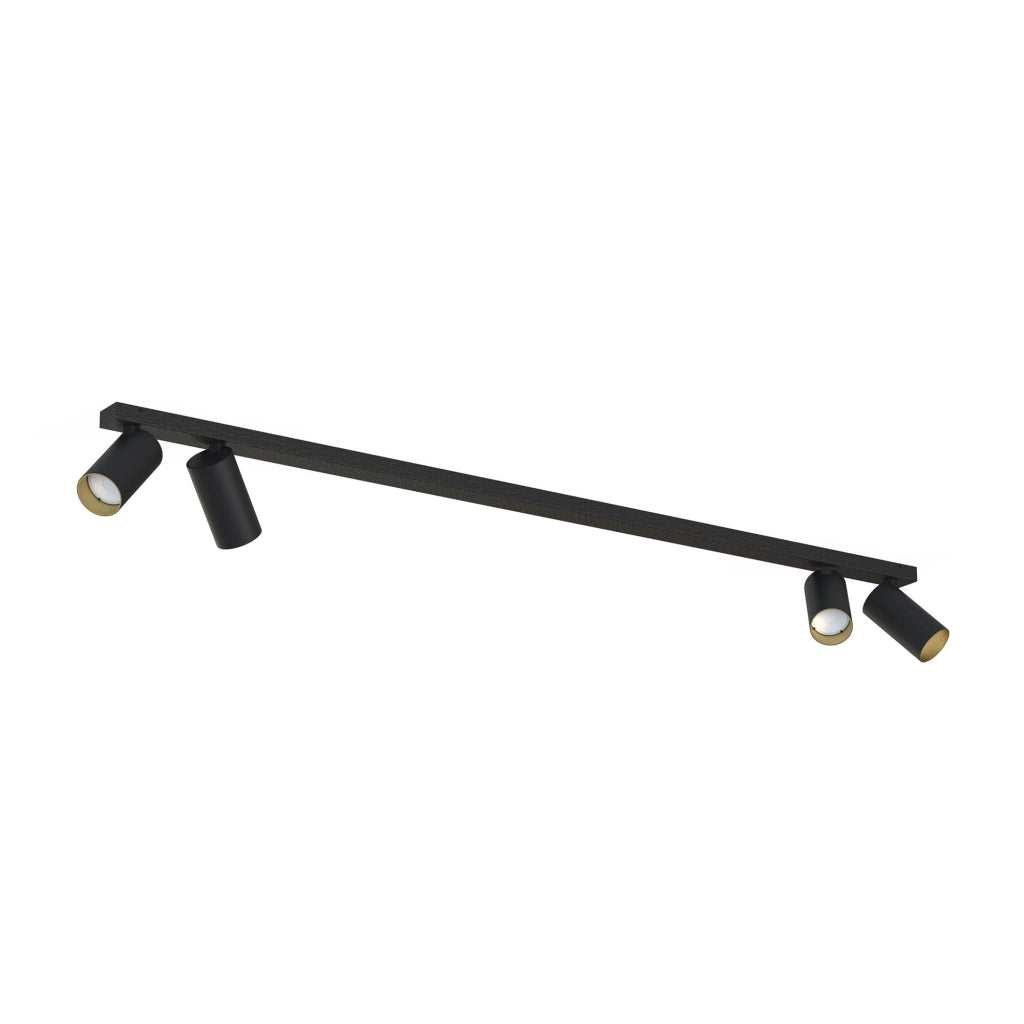 Plafoniera barra Nowodvorski Mono 7768 4xGU10 nero/oro LED
