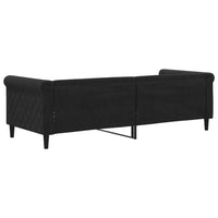 Letto da Giorno Nero 80x200 cm in Velluto 354241