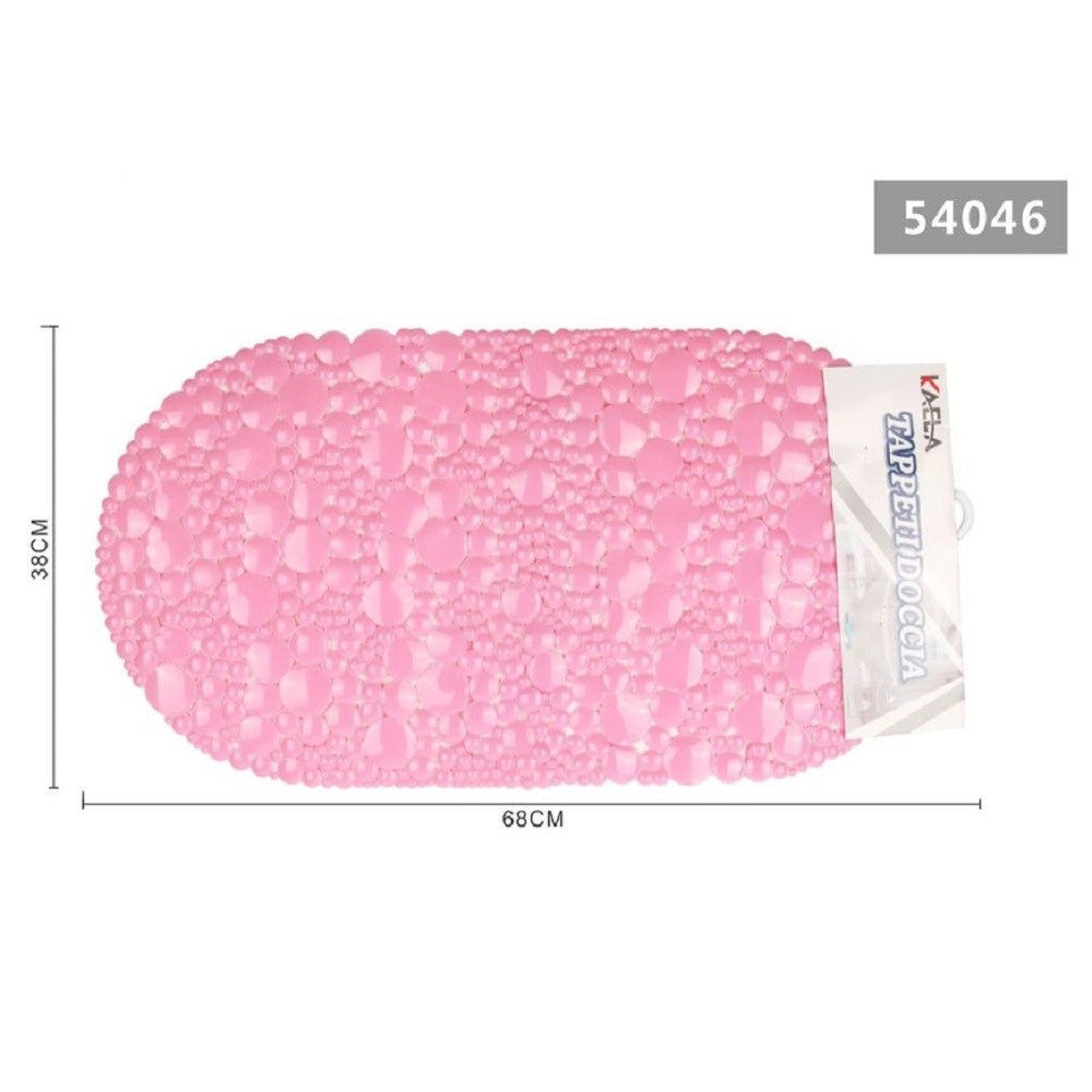 Trade Shop - Tappeto Tappetino Doccia Vasca Antiscivolo Per Bagno Arredo Rosa 38x68 Cm 54046 -