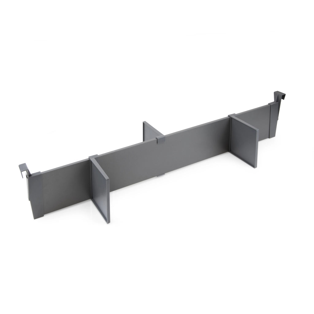 Emuca Set di divisori per interni dei casseti Vertex-Concept, 900, Grigio antracite, Alluminio e Tecnoplastica, 1 u.