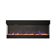 Caminetto elettrico ALARO NERO TEMPO STYLE con cornice di legno effetto fuoco 3 colorazioni 750 - 1.500 W
