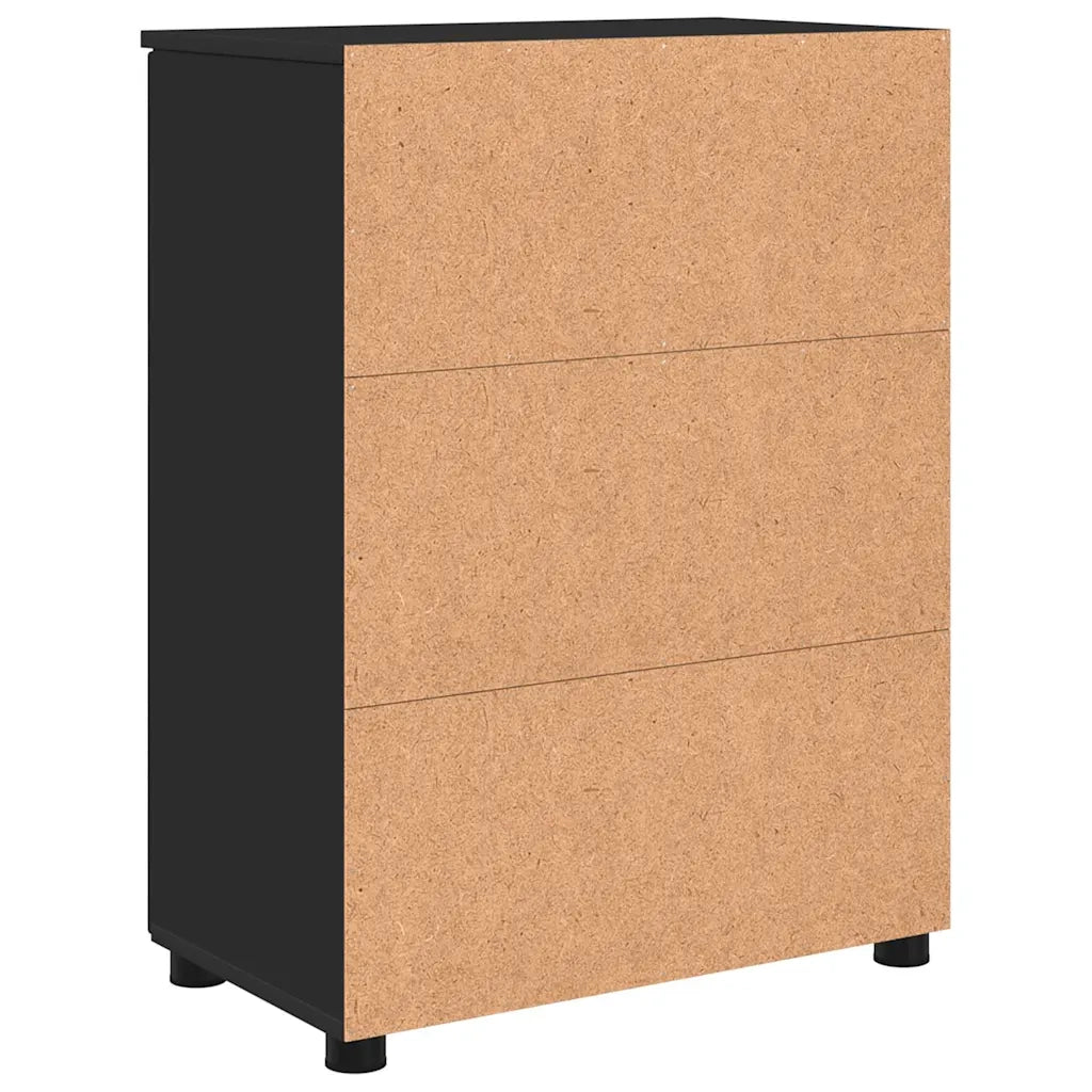 Mobile da Bagno con archiviazione Nero 60 x 35 x 80 cm 883305