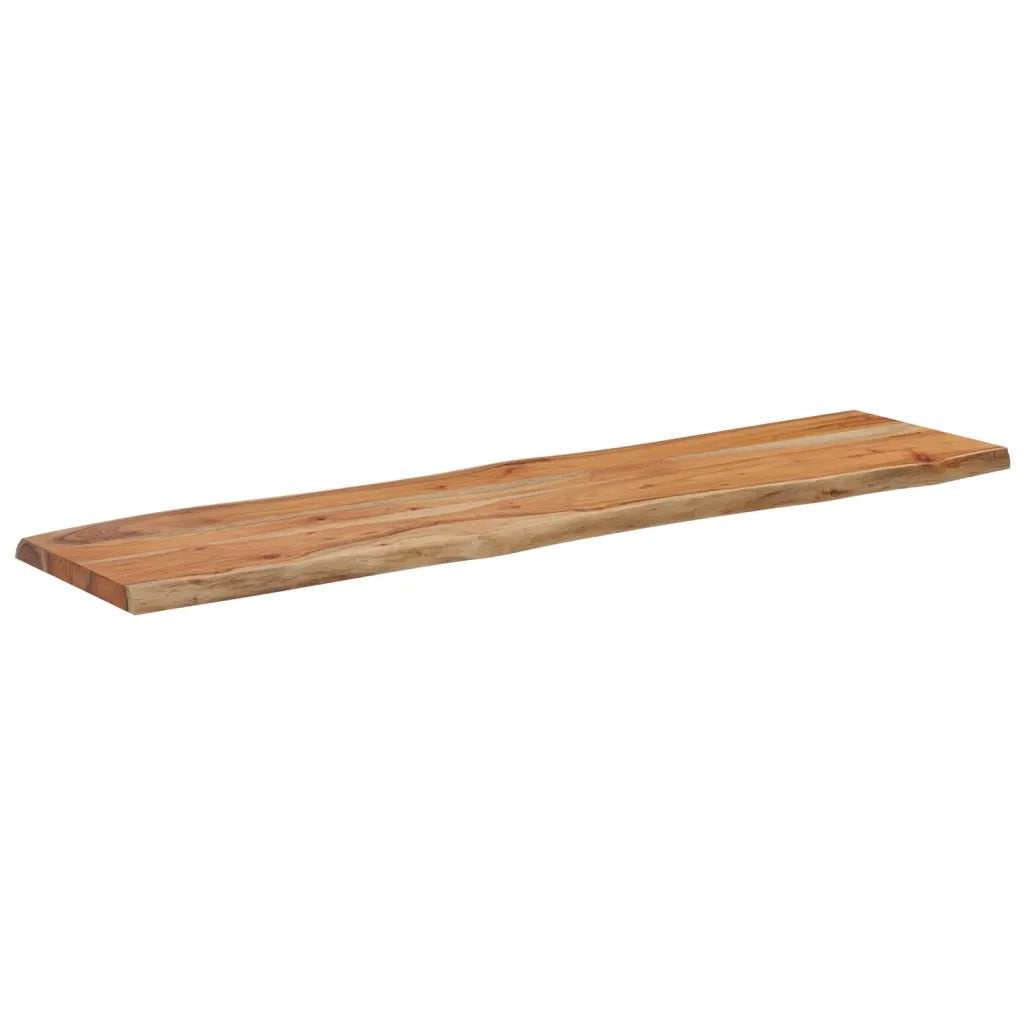 vidaXL Piano Tavolo 180x40x2,5 cm Rettangolare Legno Acacia Bordi Vivi