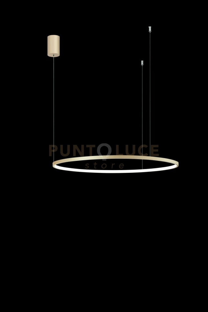 SOSPENSIONE SOEL D.80CM ORO LED 3000K 38W MAX 3486LM DIMMERABILE