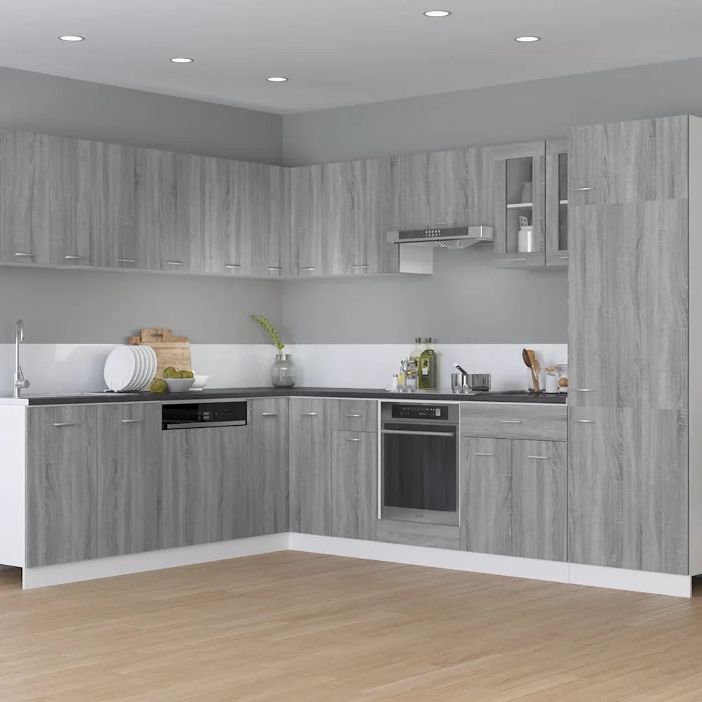Pensile da cucina | Mobile da Forno ¡°Riga¡± Grigio Sonoma 60x46x81,5 cm