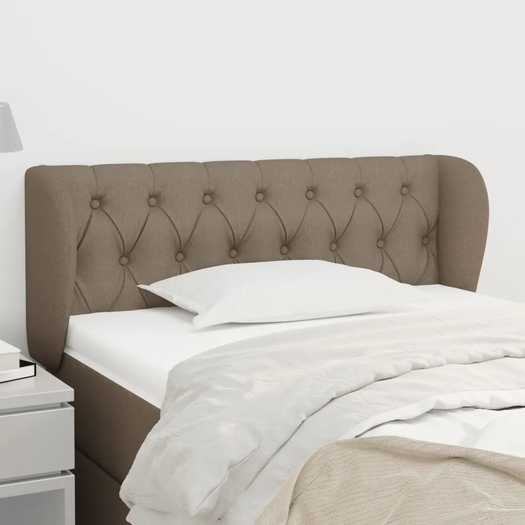 Testiera ad Orecchio Tortora 103x23x78/88 cm in Tessuto