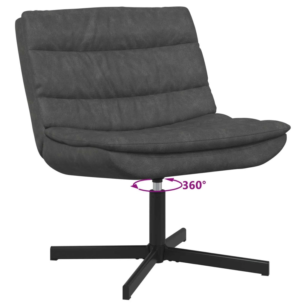 Sedia girevole Nero 63 x 75 x 76 cm PU Antico CFW2149627
