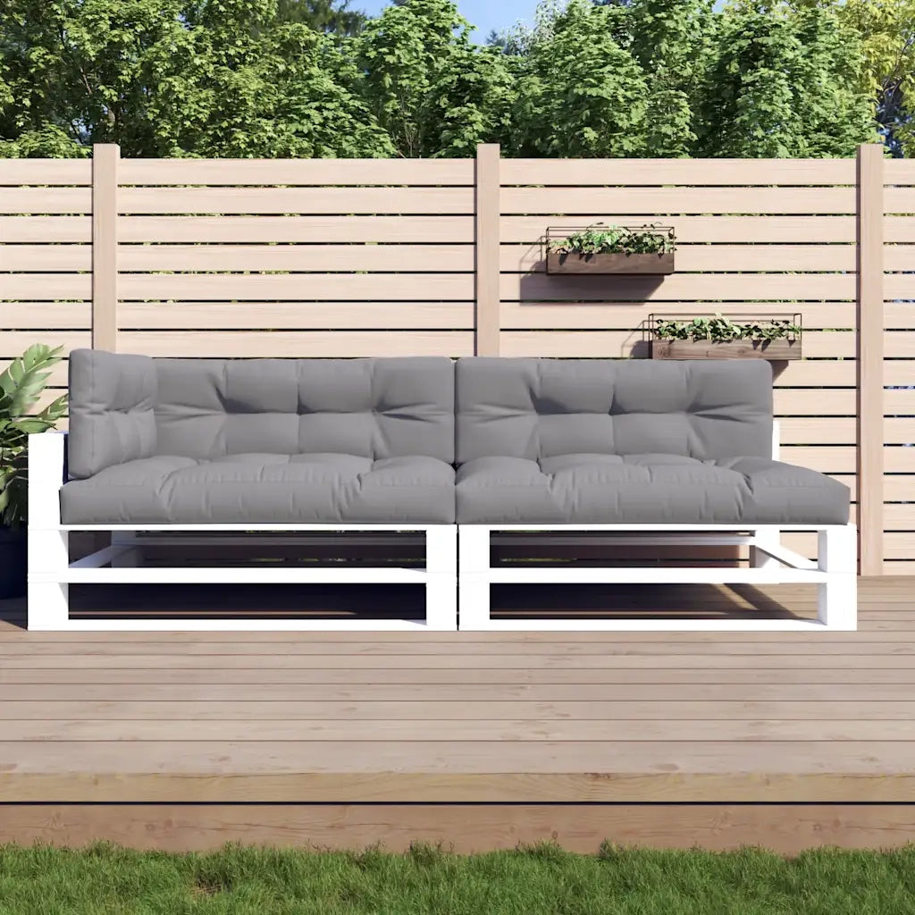 Cuscini per Pallet 5 pz Grigi in Tessuto 314574