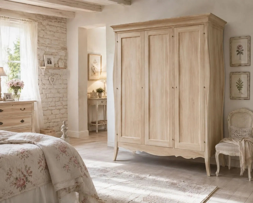 Armadio in legno sagomato 3 porte grezzo  l.182 p.64 h.212 (492) - Mobili 2G