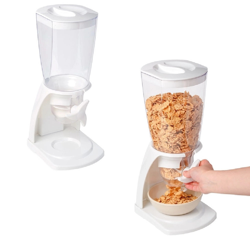 Dispenser Cereali Singolo 4.5LT Contenitore Dosatore Distributore Bianco