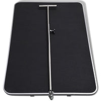 Tavolo per toelettatura cani con superficie antiscivolo regolabile su rotelle nero 3702015