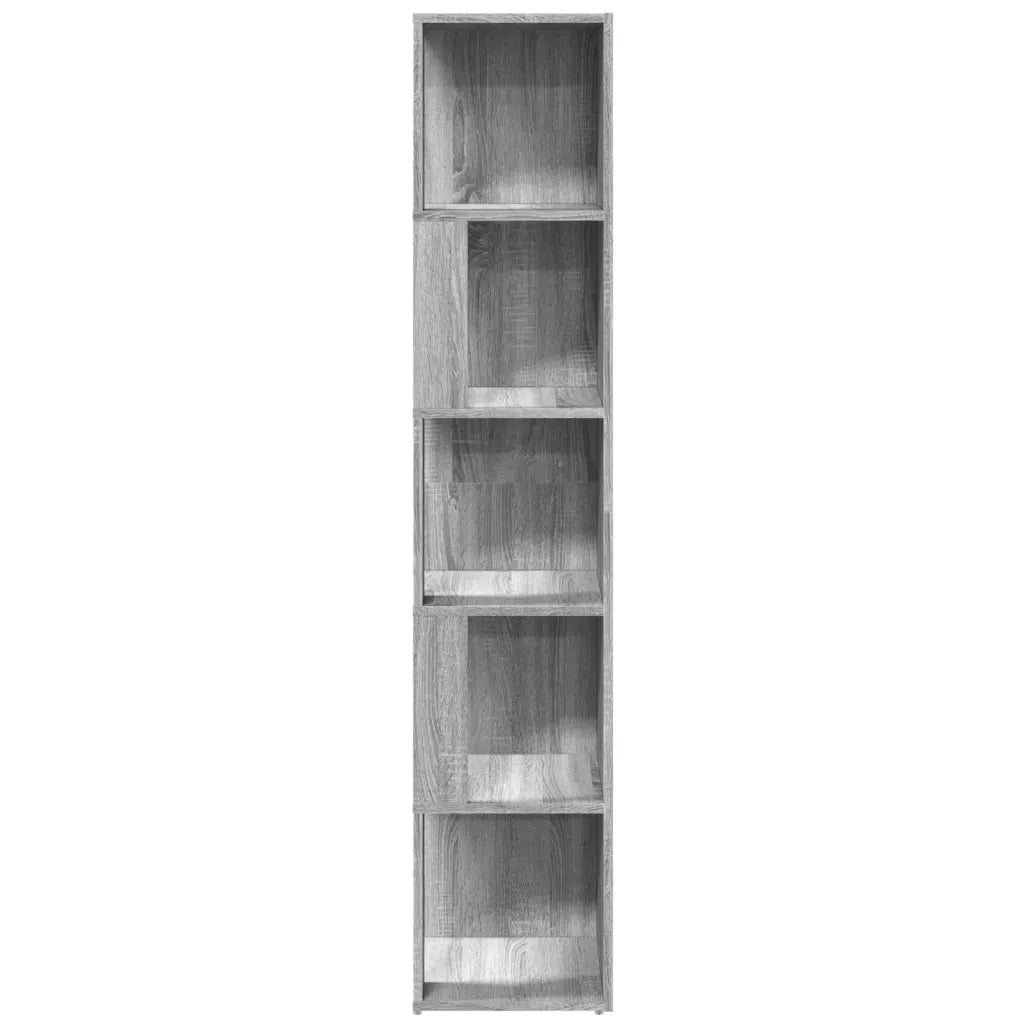 Scaffale Angolare Grigio Sonoma 33x33x164,5cm Legno Multistrato 816027