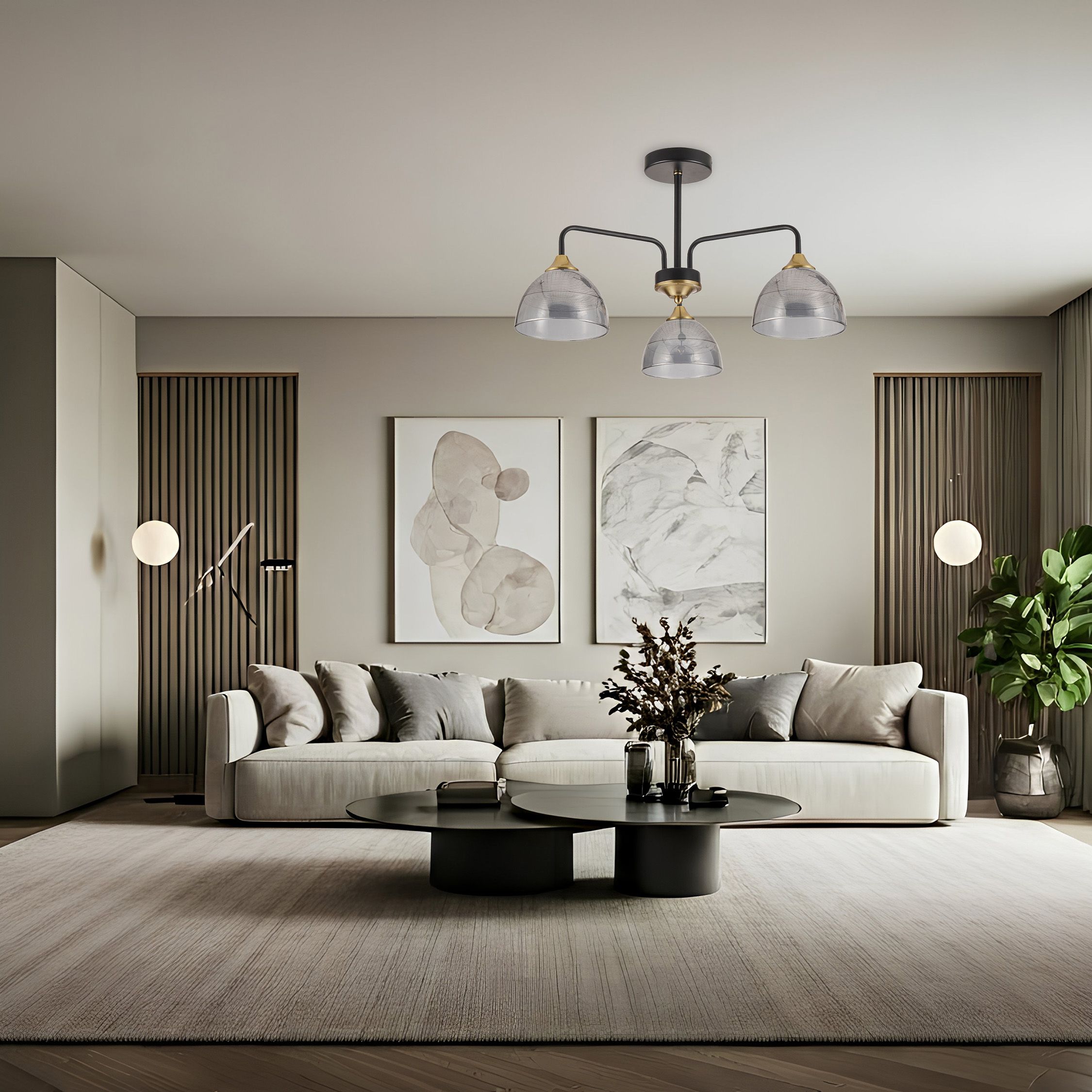 Lampada G084-3c Black Grey