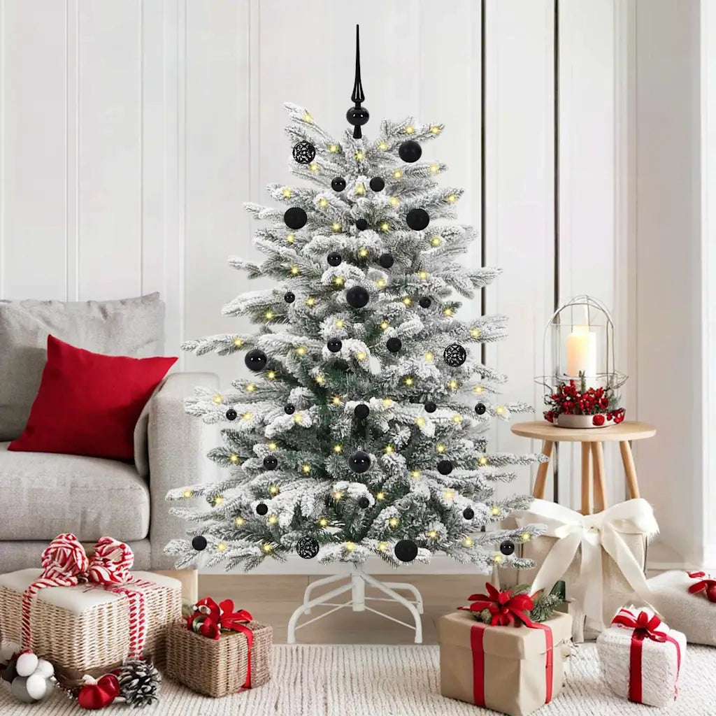 Albero di Natale | Decorazioni natalizie Artificiale con Rami Pieghevoli Bianco 150 cm