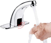 Automatismo Touchless Wastafelkraan con Regolatore di Temperatura per Acqua Calda e Fredda - Zinco - Sostenibile - Efficace nel Risparmio dell'Acqua - Flessibile