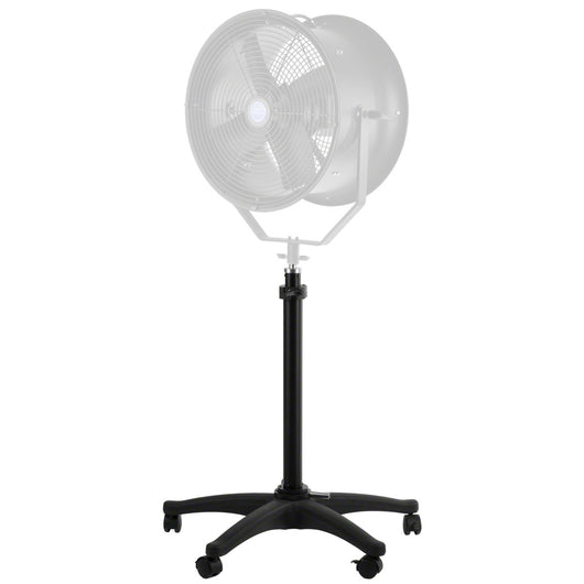 Stativo con ruote per macchina del vento con altezza regolabile 70-110 cm, treppiede per lampade con capacità di carico di 12 kg, per flash con attacco da 5/8", con cinque ruote e freno