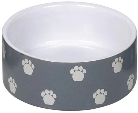 Panno ceramico per cucina, grigio/bianco Ø 12 x 4,5 cm, 0,25 l, 1 pezzo