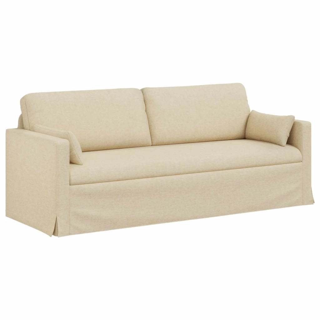 Set di divani 2 pcs Crema 198 x 78 x 80 cm Tessuto 3407586