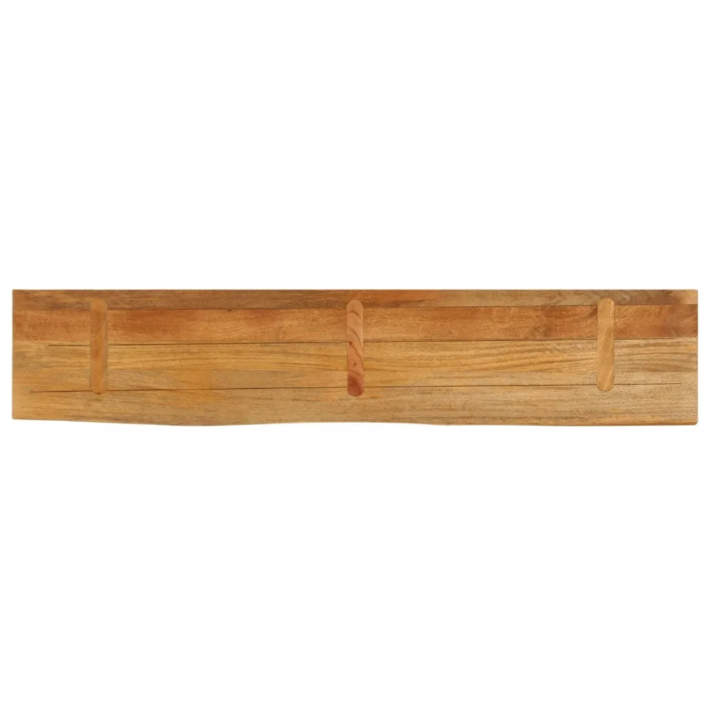 vidaXL Piano Tavolo Bordi Vivi 180x30x3,8cm in Legno Massello di Mango