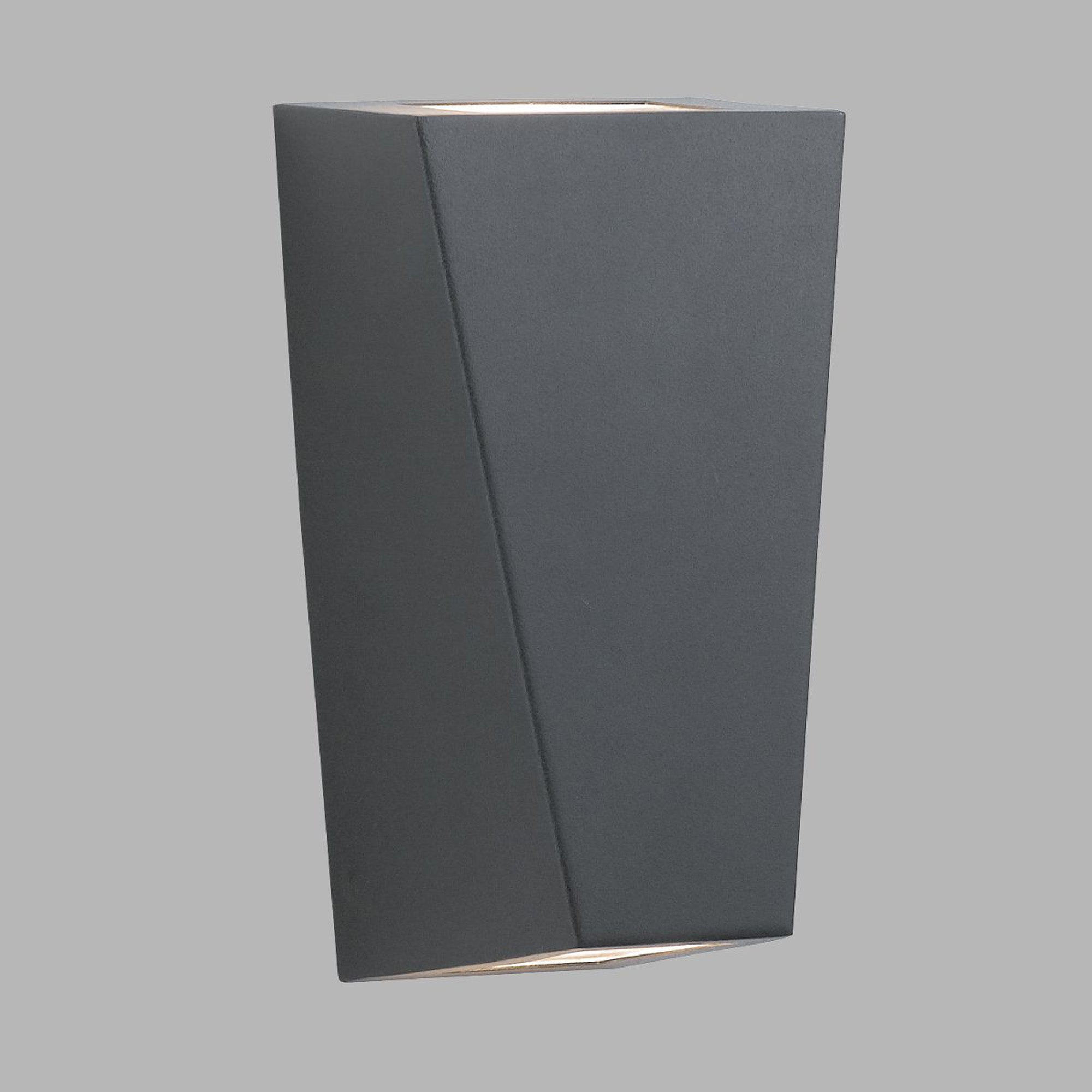 Applique Moderna Troy Alluminio Nero 2 Luci Gu10