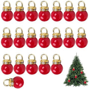 Set di decorazioni di albero di Natale di 20 mini palline - Palline di Natale miniature - Ruggine/verde/oro - Accessori miniaturizzati - Gioielli DIY - Disegno elegante