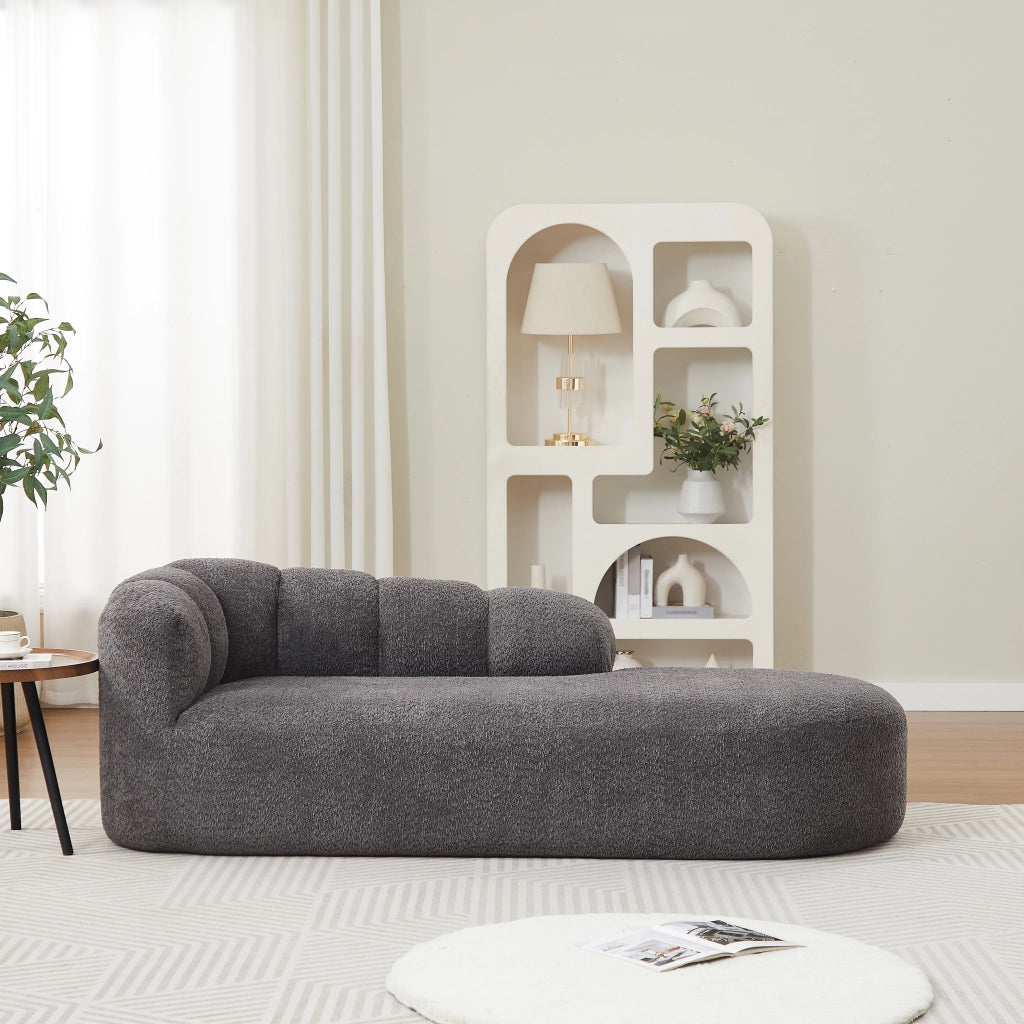 POLTRONA Relax in Chenille Antracite senza braccioli