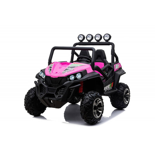 Macchina Elettrica per Bambini Licenza Ufficiale Polar 24V Fuoristrada 2 Posti Rosa