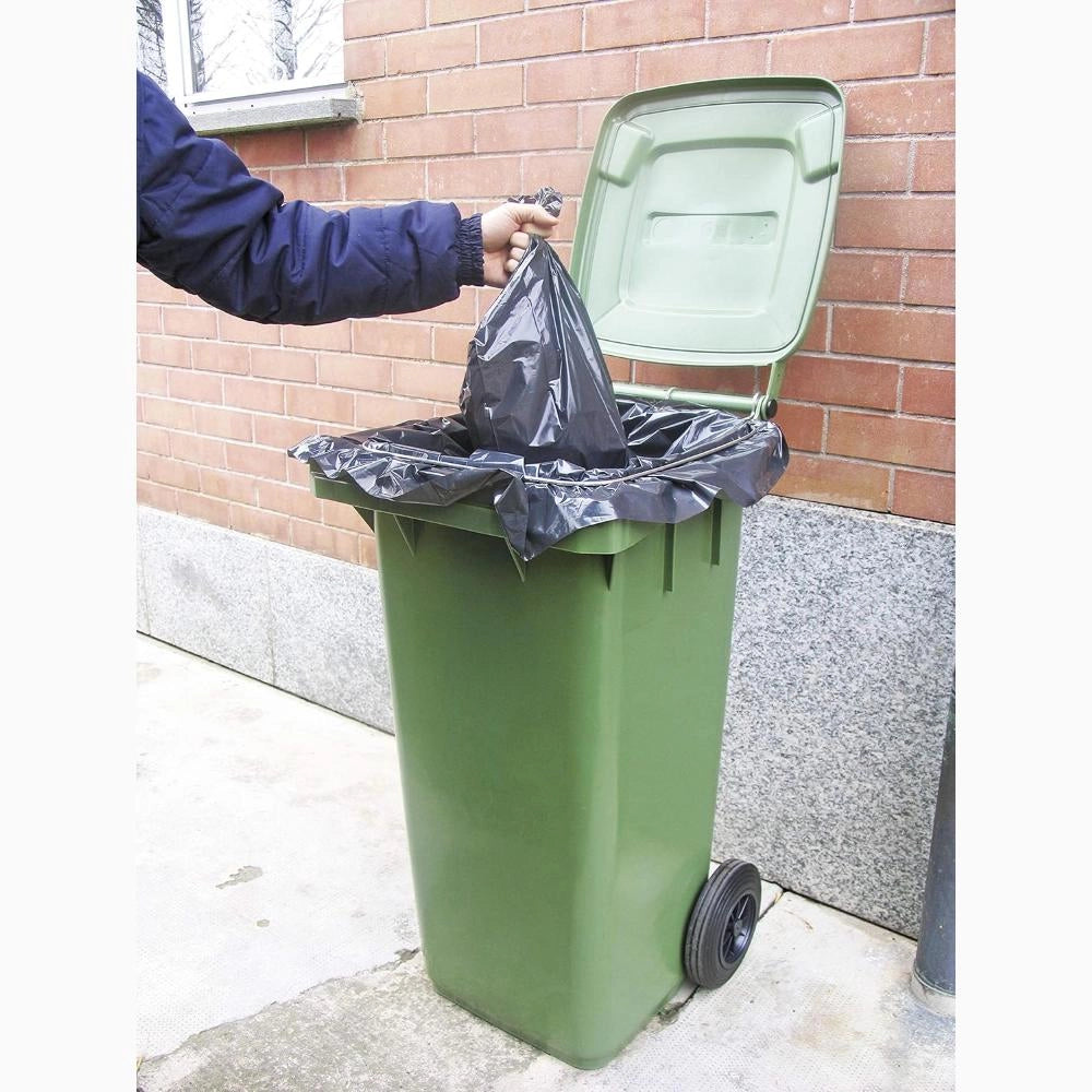 Pattumiera Bidone Portarifiuti per Raccolta Differenziata 120 Litri Colore VERDE