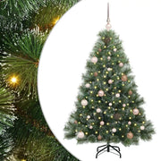 Albero di Natale | Decorazioni natalizie artificiale con 150 LED Verde 150 cm PE e PVC
