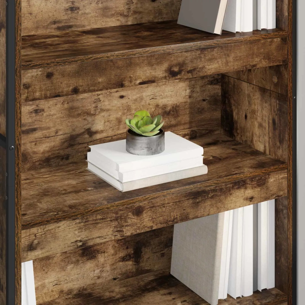 Armadio per Libri 2 pcs Quercia Fumosa 80 x 30 x 189,5 cm 3403012